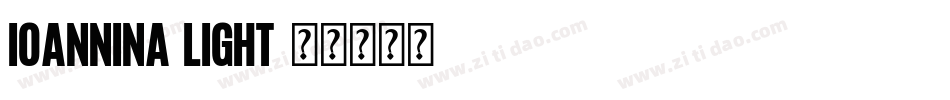 Ioannina Light字体转换